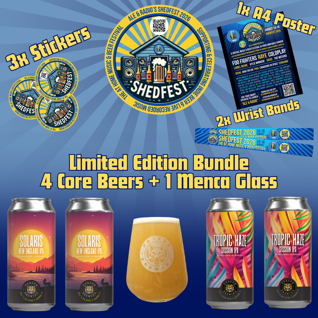 Limited Edition | Shed Fest | 4 Can & 1 Glass Bundle