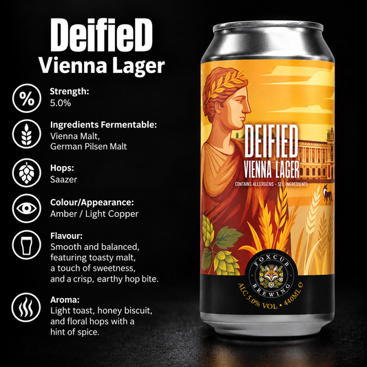 Deified | 440ml Vienna Lager | 5.0%