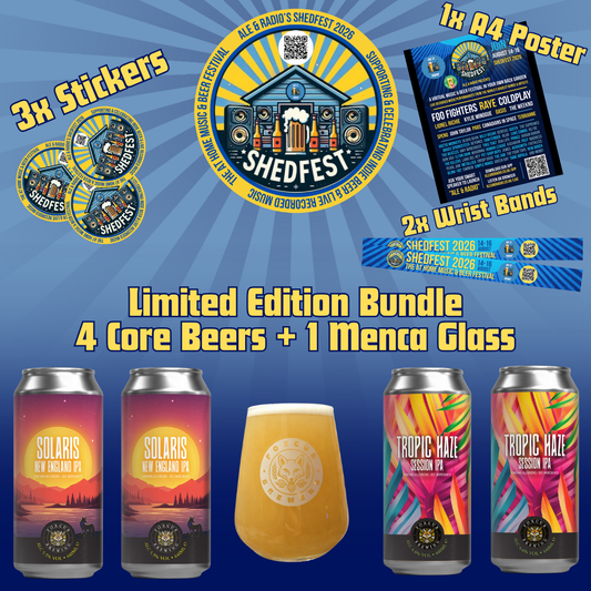 Limited Edition | Shed Fest | 4 Can & 1 Glass Bundle