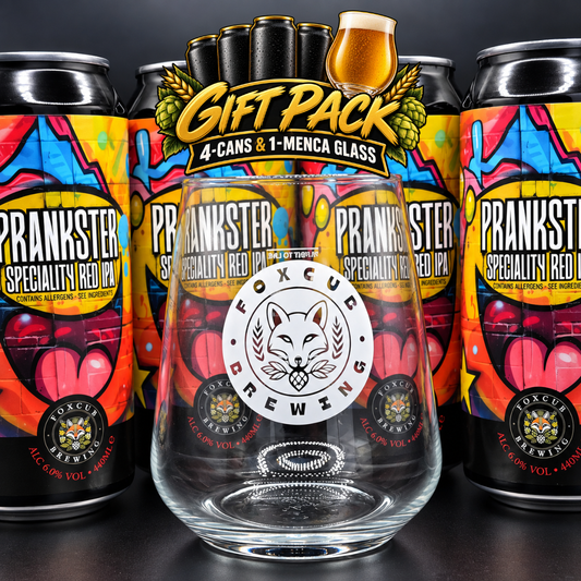 Prankster Gift Box | 4 × 440ml Speciality IPA + Glass