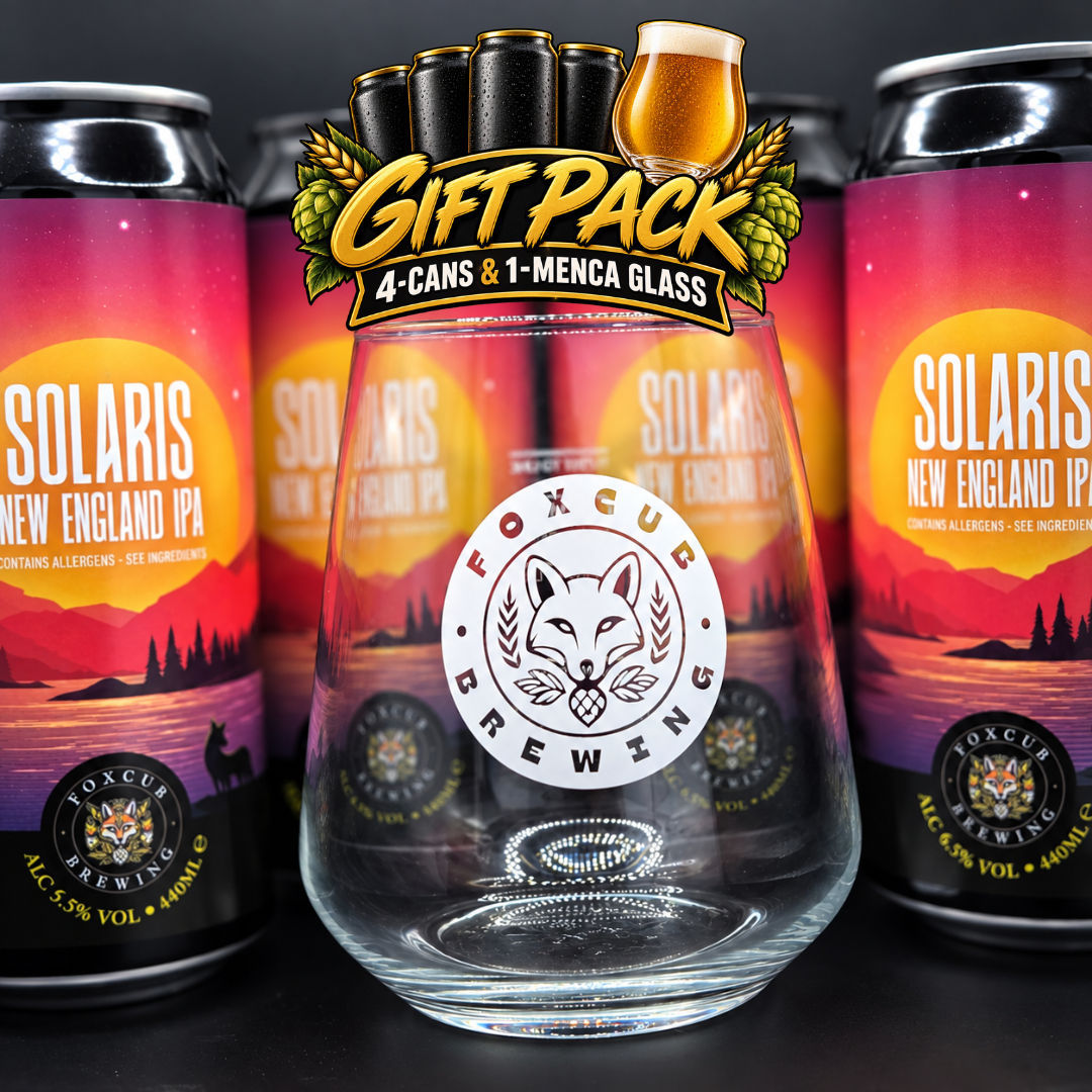 Solaris Gift Box | 4 × 440ml NEIPA + Glass