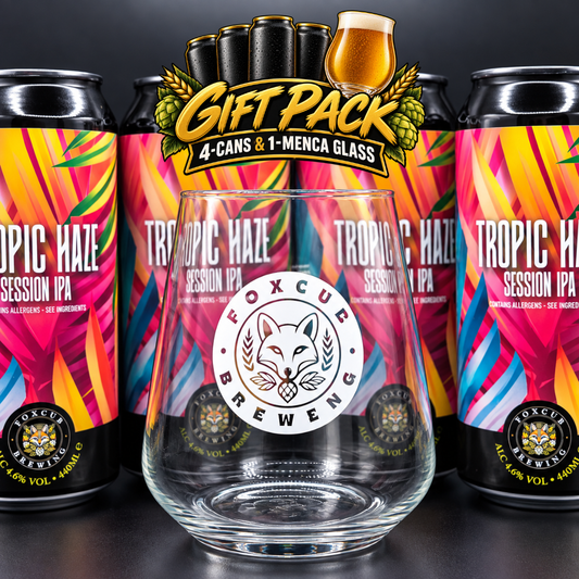Tropic Haze Gift Box | 4 × 440ml Session IPA + Glass